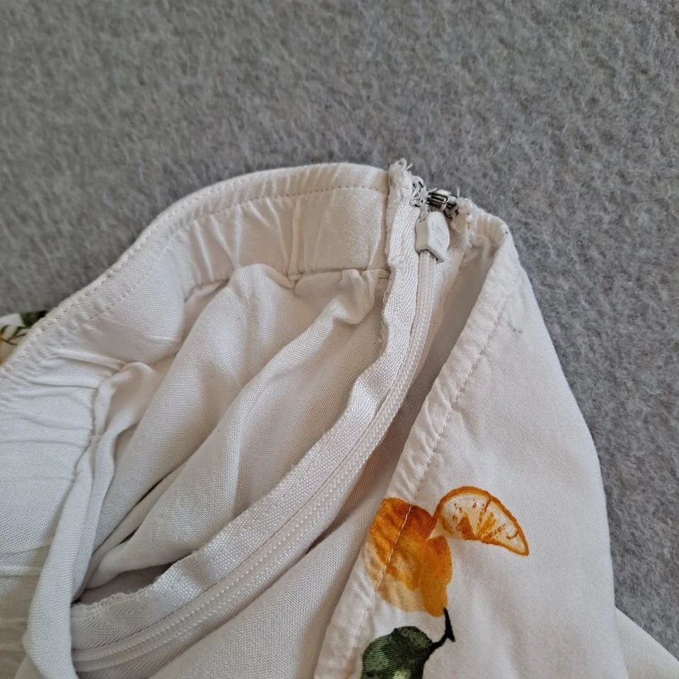 Conjunto Falda Abercrombie & Fitch Mujer XL Top Corto Limón Boho Resort Playa Crucero Foto 2 de 4