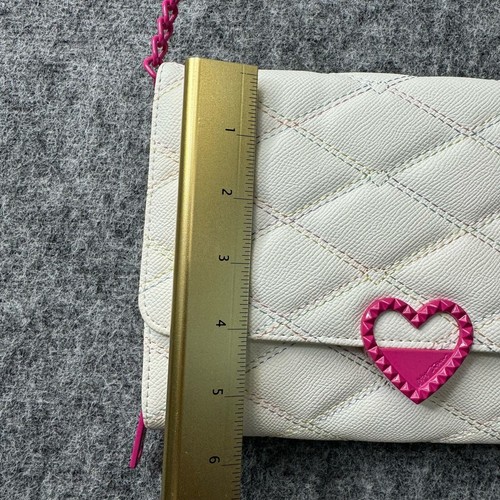 Betsey Jonhson Womens Shoulder Bag Xotanya White Pink - Picture 7 of 13