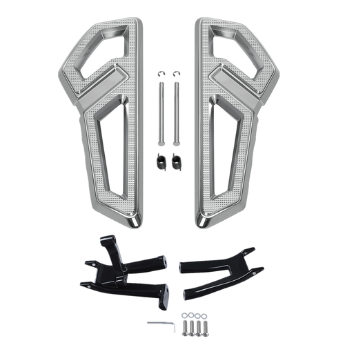 Driver Rider Footboard & Mount Bracket Fit For Harley Softail Slim FLSL