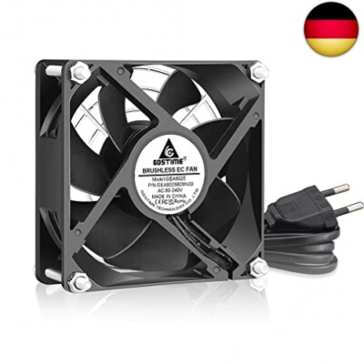 GDSTIME EC Lüfter 230V 80mm Lüfter 80 x 25mm Lüfter 220V Dual Kugellager AC 24