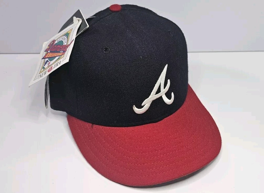 Casquette Vintage Atlanta Braves New Era 59Fifty – Laine – Taille 6 7/8 – USA