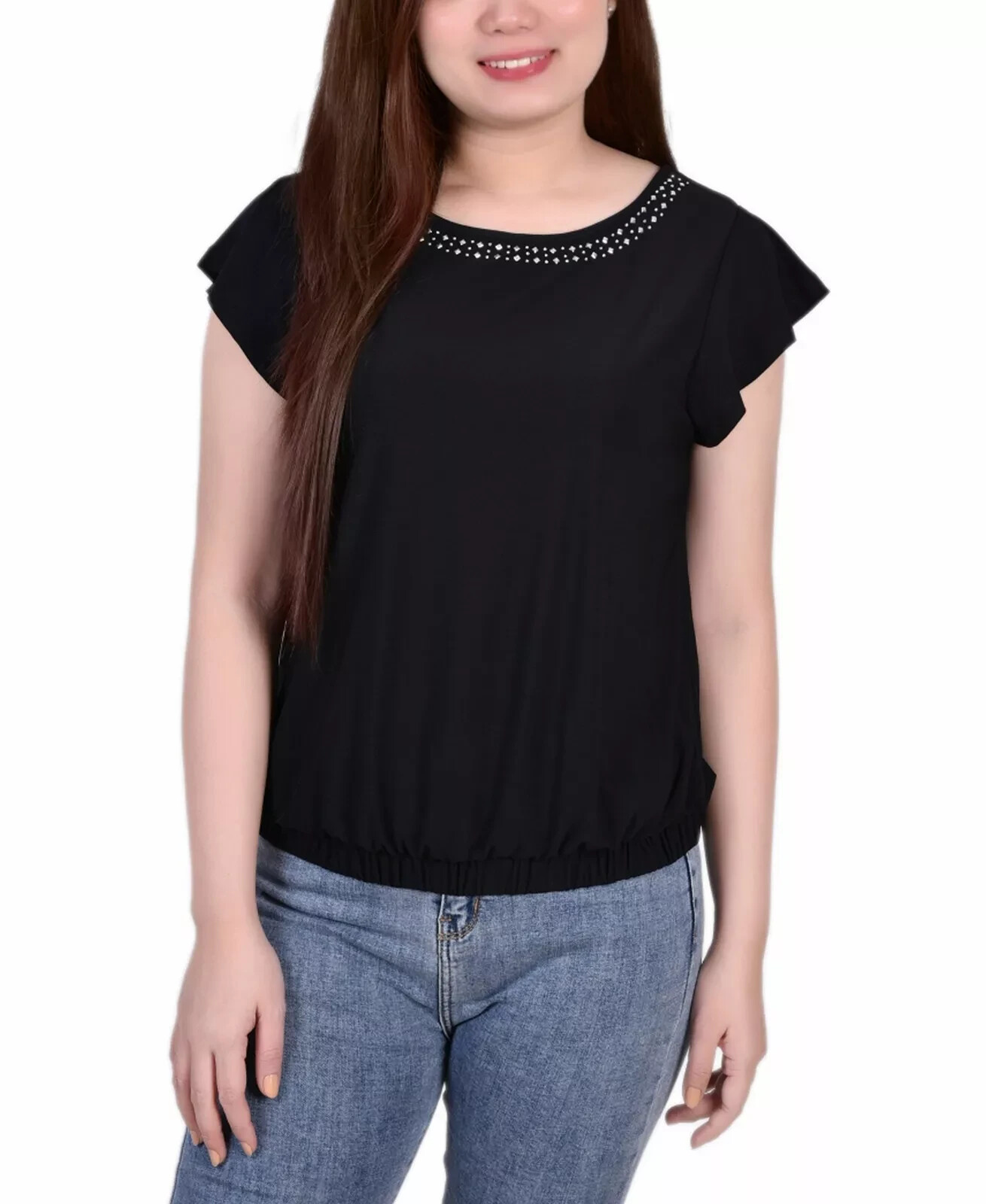 ny collection petite tops