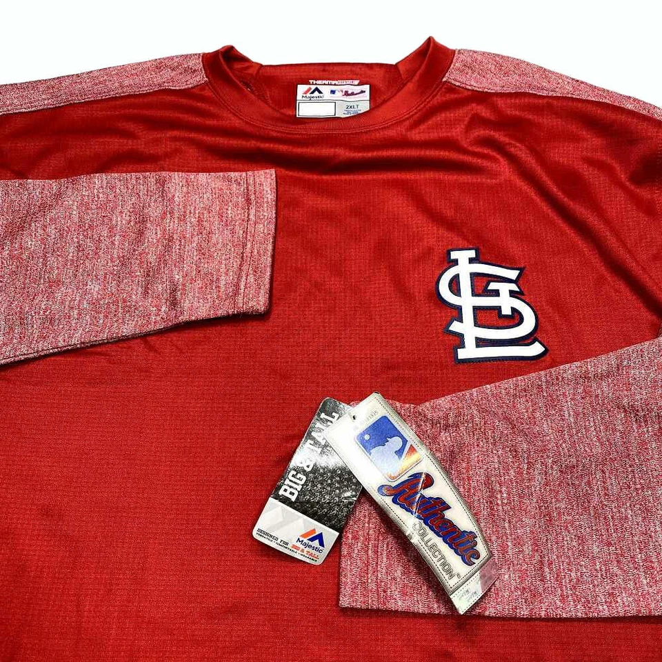 Nuevo con etiquetas Pullover polar base térmica de los Cardenales de San Luis 2XLT alto MLB béisbol para hombre Foto 2 de 4