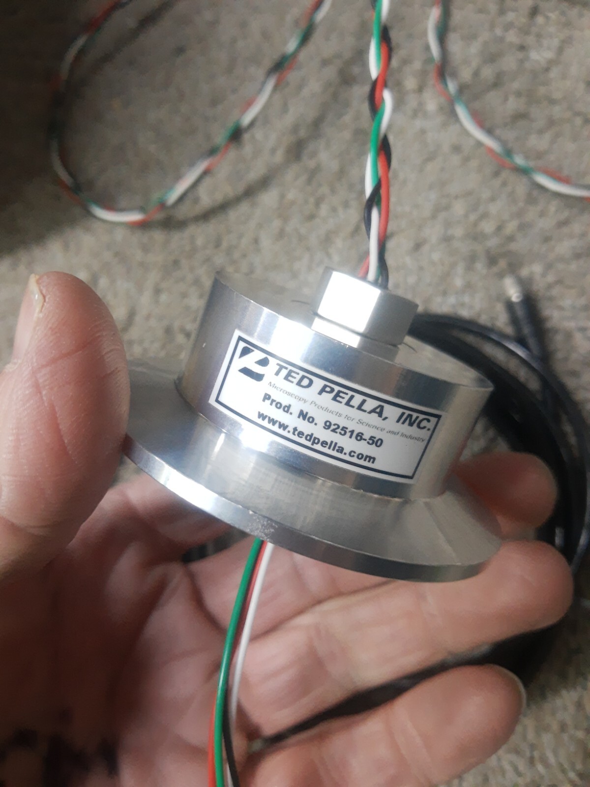 NICE Ted Pella PELCO NW/KF, High Vacuum Electrical Feedthrough w/ wires