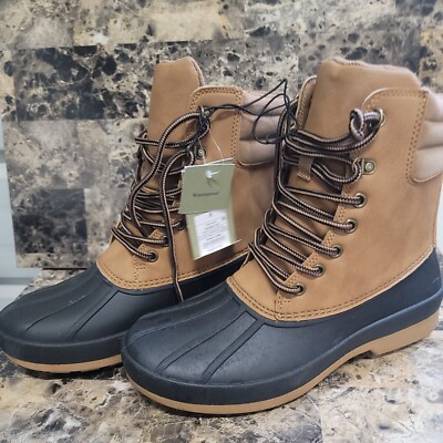 Goodfellow Mens Atley Duck Boots Size 8 Lace Up Water  display picture 3