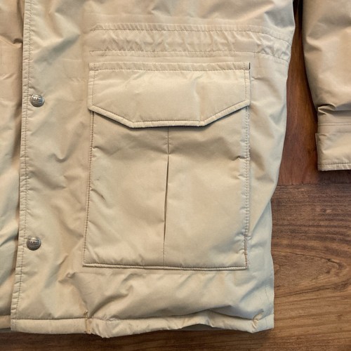 Vintage LL Bean Maine Warden’s Parka Mens Medium Tall Beige Gore-Tex Down Coat - Picture 6 of 14