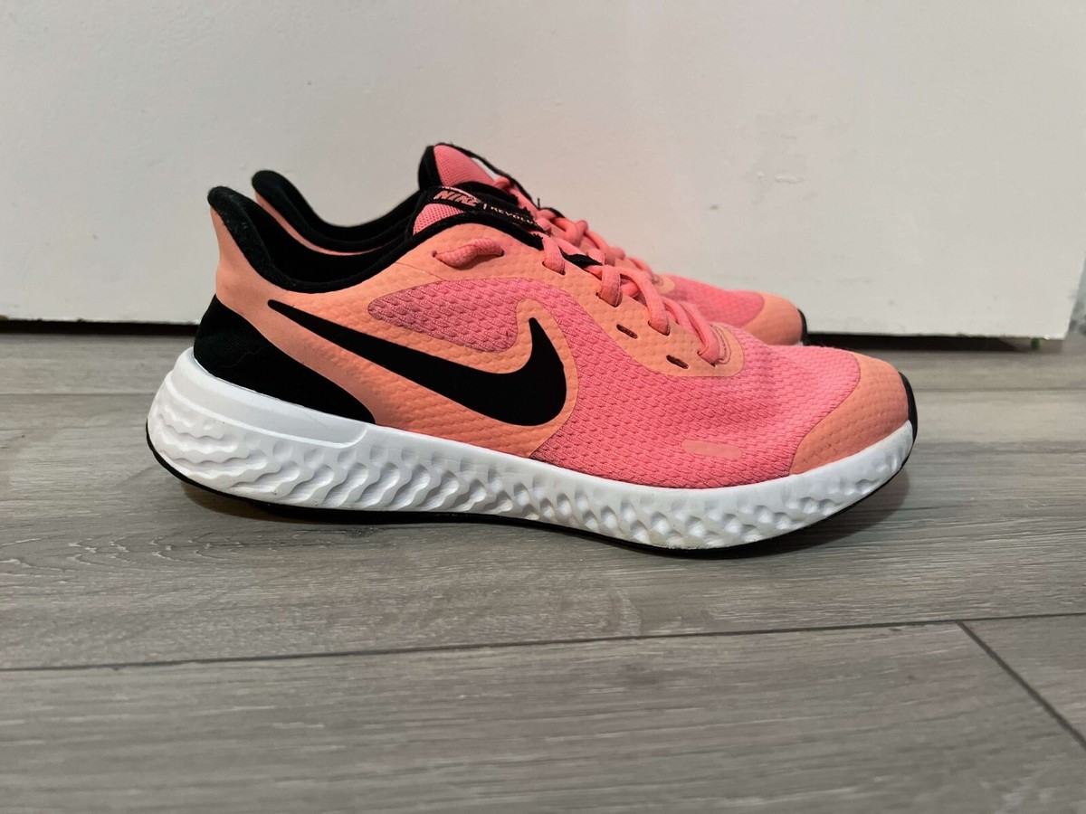 Nike Revolution Womens Running Shoes Size UK Pink Road Gym