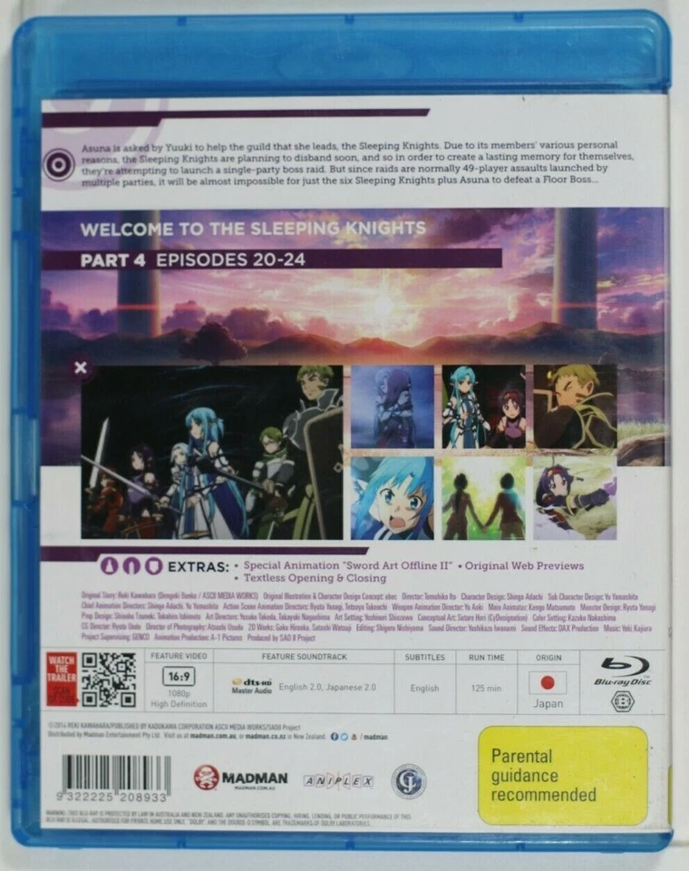 Sword Art Online 2 - Part 4 - W" Postcards + Booklet Region B - Preowned- (D858) - Image 3 of 3