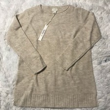 Caslon Womens Size XS Beige Oatmeal Light Heather Tunic Sweater NWT MSRP 69