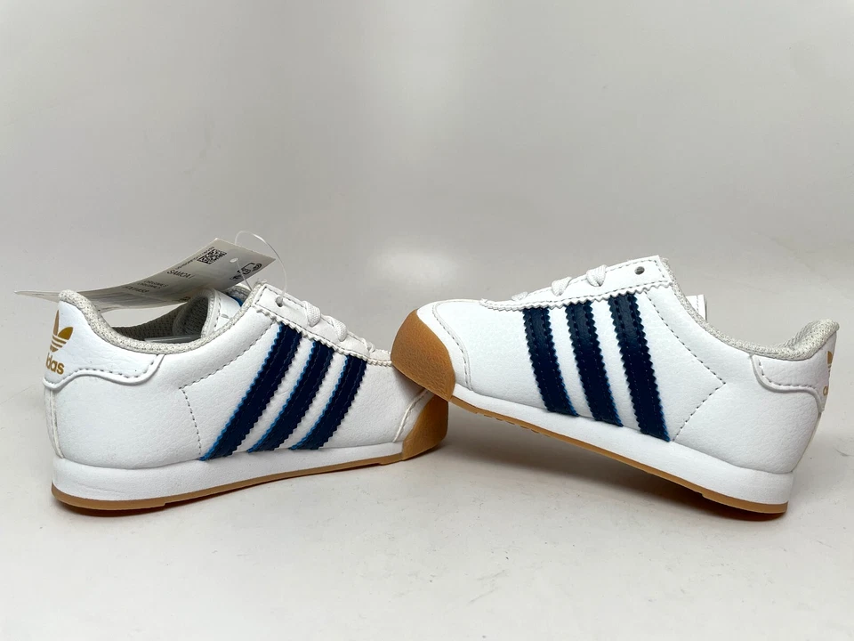 Novo Sapato Infantil Baby Adidas Originals Samoa (FX1453) Preto/Tec Indigo-Goma - Imagem 3 de 4