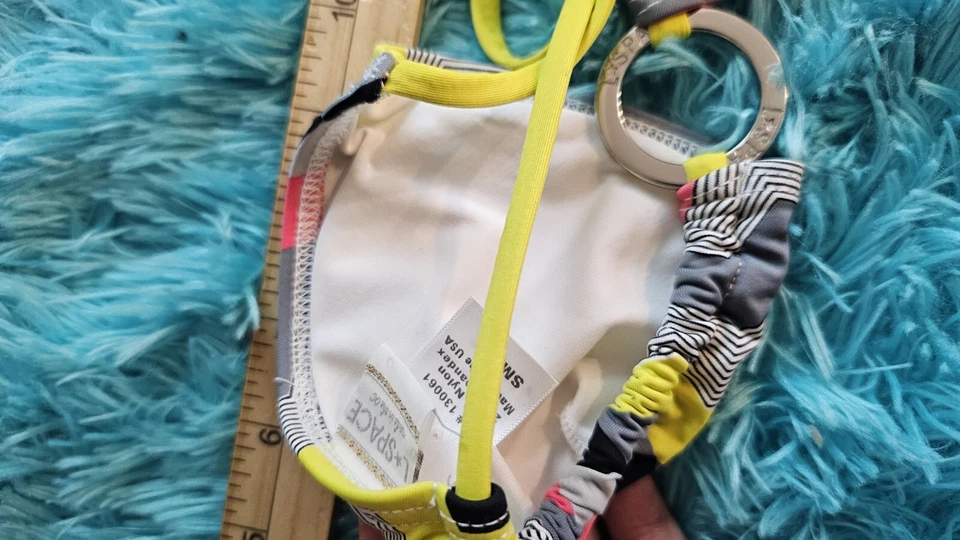 L*Espacio Multicolor Mosaico Halter Bikini Top Traje de Baño Acolchado Talla S Foto 3 de 4