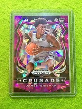 JAMES WISEMAN PRIZM ROOKIE CARD CRUSADE #/149 PURPLE ICE WARRIORS RC 2020 Panini