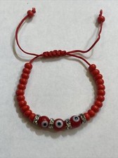 AZABACHE RED BRACELET WITH RED EVIL EYE BABY /PULSERA AZABACHE PARA BEBE- Eye