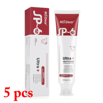 5/3Stk SP-6 Probiotics Bright White Zahnpasta, frischer Atem, Super Probiotic-6