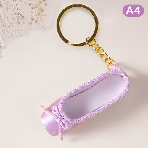 Mini Ballet Shoes Keychain vendre Pointe Shoes Keyrings Pointe Shoe Charm Bag Penddant