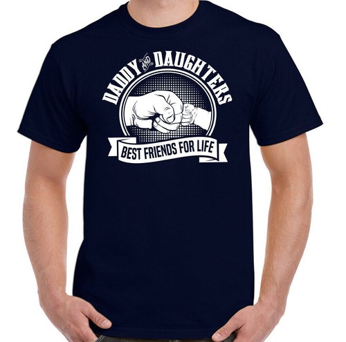 Daddy and Daughters Best Friends For Life Mens Funny Fathers Day T-Shirt Gift - Picture 8 of 20