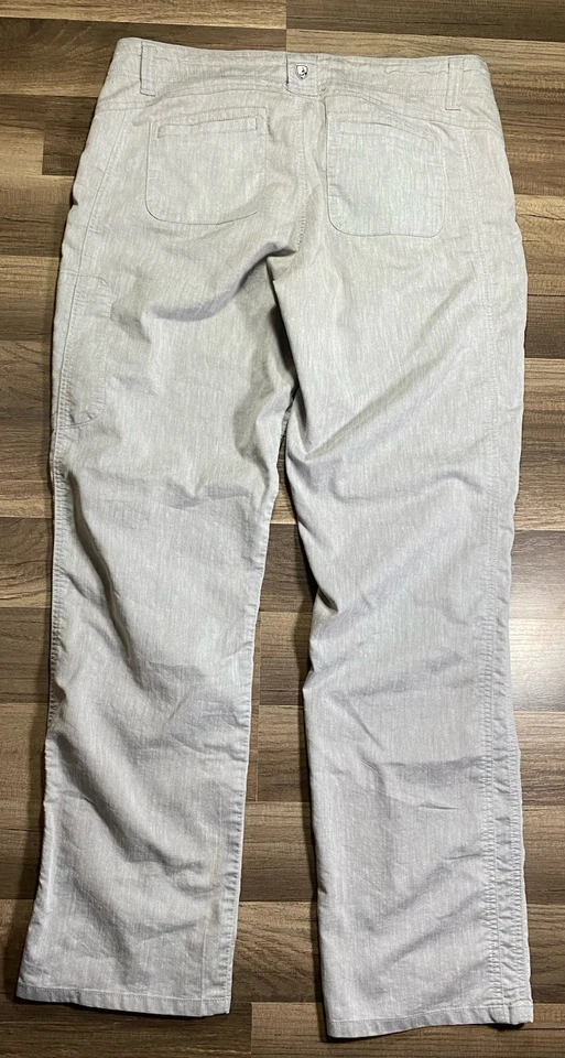 Туристические брюки Kuhl женские функциональные размер 12 короткие светло-серые 32x29 низкая посадка тропа - Изображение 2 из 4