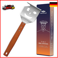 Grillspatel 7 In 1 Multifunktional Holzgriff Grillschere Wender Sch