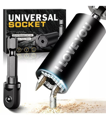 Universal Steckschlüssel Adapter mit Bohrmaschine Adapter Werkzeug 7-19mm Heimwerker Werkzeuge Gadgets 
