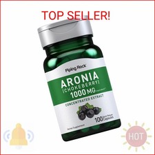 Piping Rock Aronia Berry Capsules  1000mg  100 Pills  Chokeberry Herb Extract