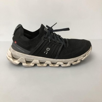 On Cloudswift Shoes Mens Size 8 Black Mesh Running Sneakers CloudTec Gym Logo