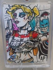 Harley Quinn  Sketchcard 1/1 Hand DRAWN by Mike LaPeruta Art Card