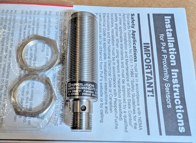 Pepperl+Fuchs NMB5-18GM65-E2-NFE-V1 Inductive Proximity Sensor, M18, 908443(New) - Image 3 of 4