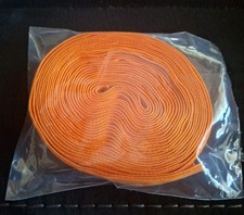 5m długości aksamitna taśma pomarańczowa stara produkcja około 20mm szerokość zmywalna
