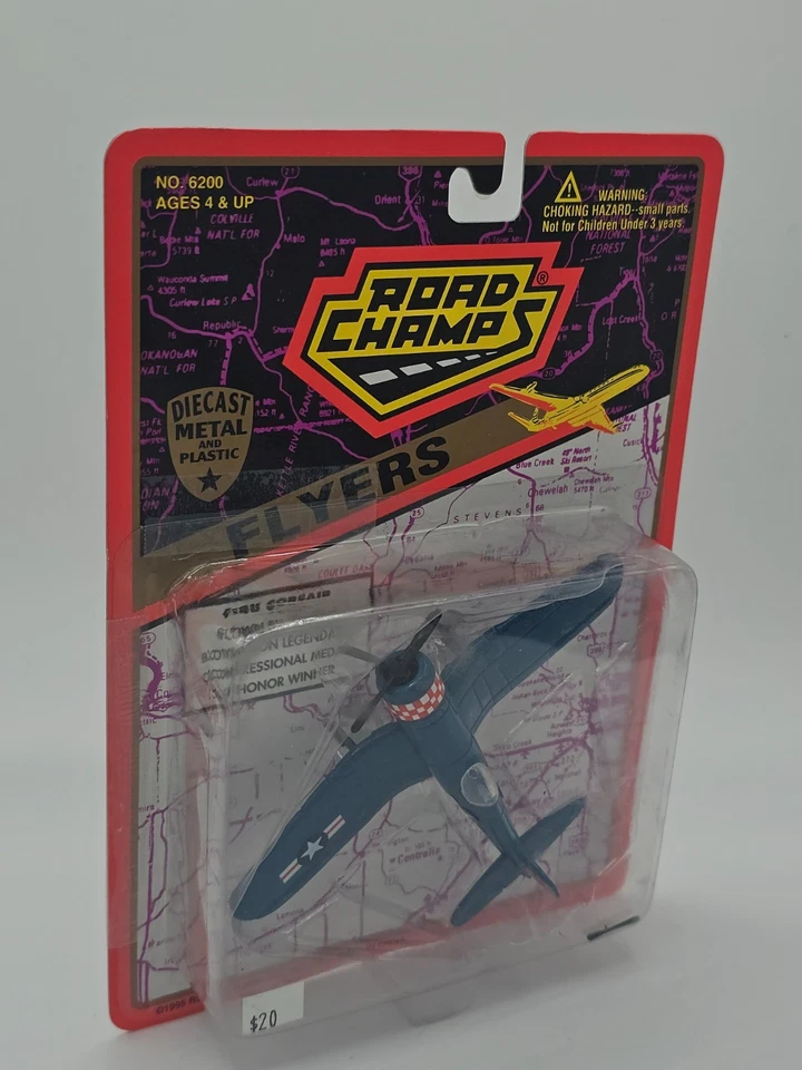 Avión de combate Road Champs Flyers F-4U Corsair Die Cast Marines Segunda Guerra Mundial==== Foto 2 de 4