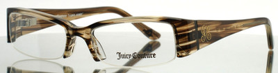 JUICY COUTURE Brainstorm 0EE9 Brown Womens Rectangle Eyeglasses 52-17-130 B:26