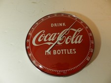 VINTAGE ADVERTISING THERMOMETER- 1950'S COCA-COLA THERMOMETER- VINTAGE DRIVE IN