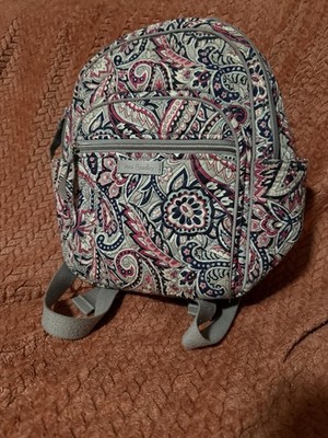 Vera Bradley Paisley Mini Backpack Quilted Cotton Travel  display picture 2
