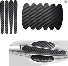 Carbon Fiber Anti Scratch Car Door Handle Cup Protector Stickers, 8PCS Universal