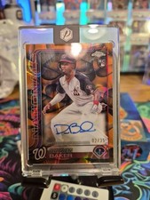 DARREN BAKER 2025 Topps Chrome /35 Orange/Black LAVA LAMP Refractor RC Auto SP