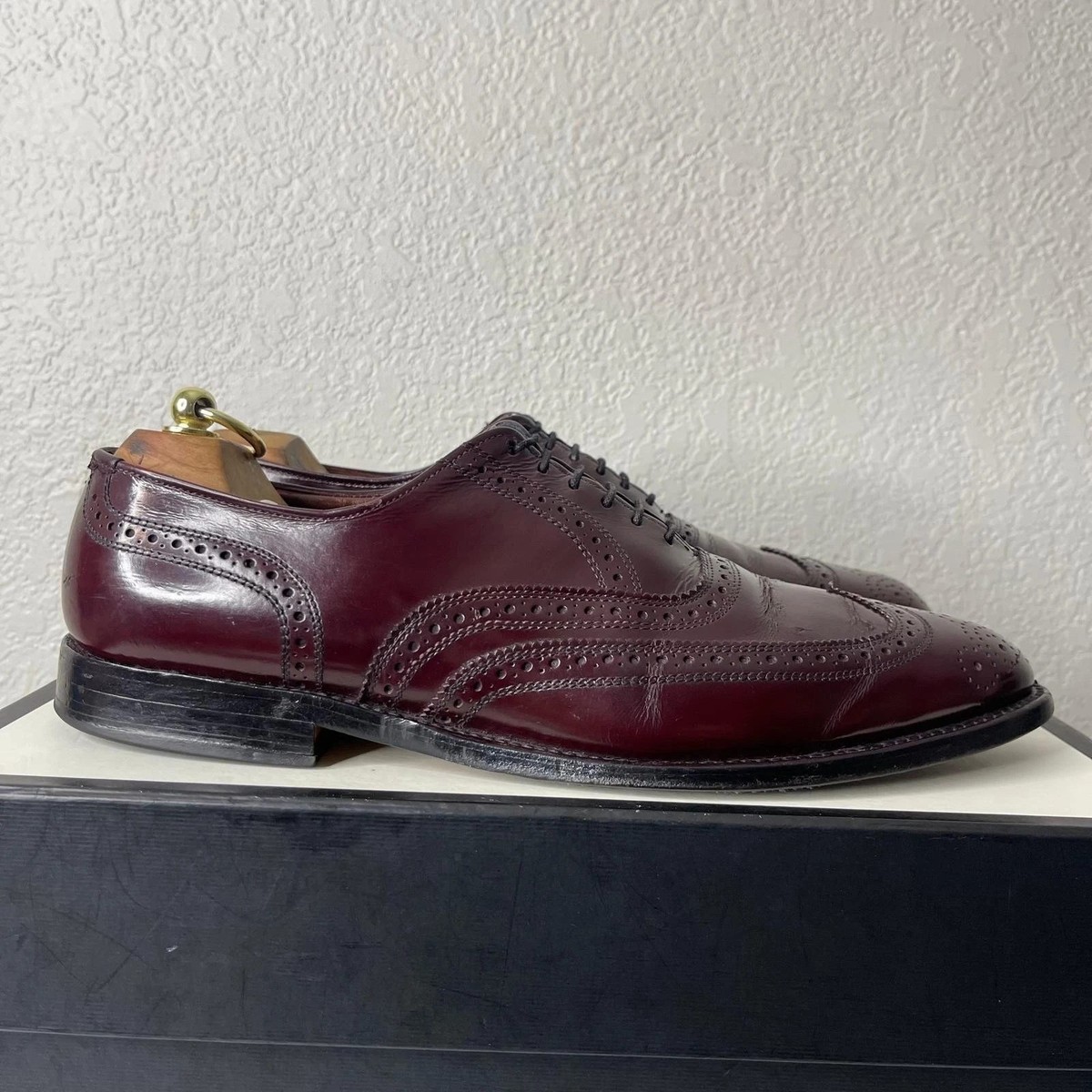 Allen Edmonds Lloyd 14608 Wingtip Burgundy Leather Oxford  display picture 1