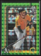 2025 Topps Chrome Update Willie MacIver Green Geometric /99 #USC81 RC Athletics