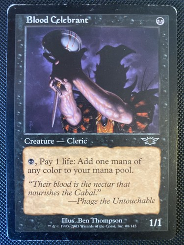 English - MTG Blood Celebrant - Legions