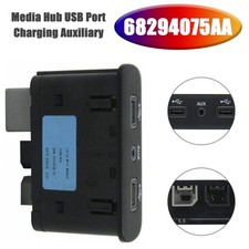 Media Hub USB Port Charging Auxiliary for Chrysler Dodge 2017-2023 68294075AA