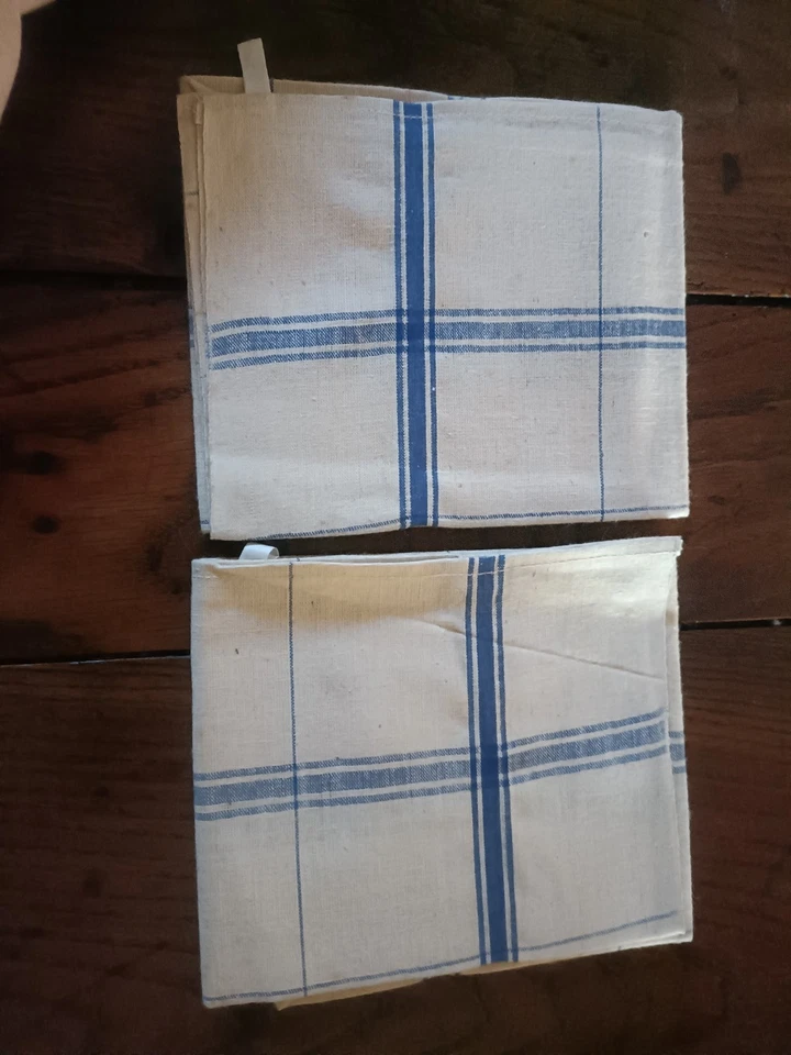 Linge ancien 3 Torchons en Metis 67 x 59,5 cm - Photo 4/4