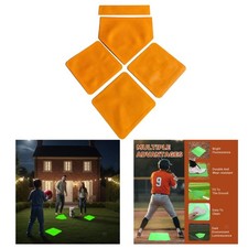 5x Sports Baseball Base Set Pitching Rubber for Softball Backyard Playground