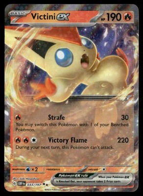Victini ex 033/197 SV03: Obsidian Flames LP-NM Pokemon TCG