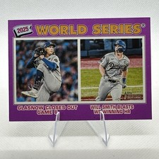 Will Smith / Tyler Glasnow 2026 Topps Heritage WS Light Purple #312 Dodgers