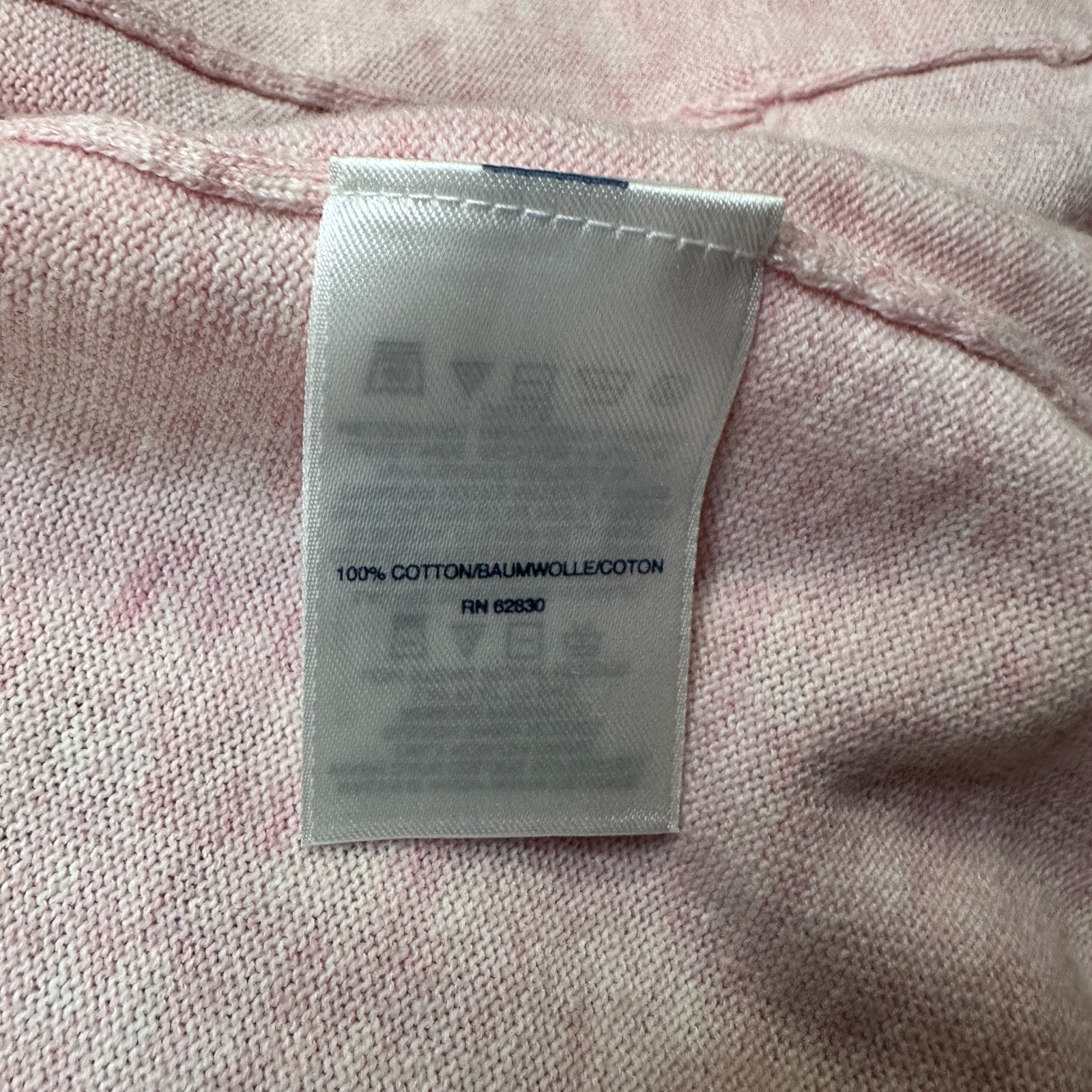 Lands End Cardigan Womens M Pink Ombre Open Front Sweater image 7