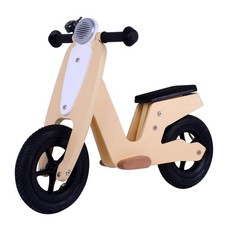 Siva Woody Scooter Bike II Naturfarben Laufrad aus Holz für Kinder Roller 