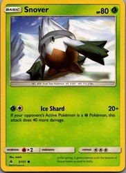Snover 3/131 Forbidden Light Common Pokemon Card