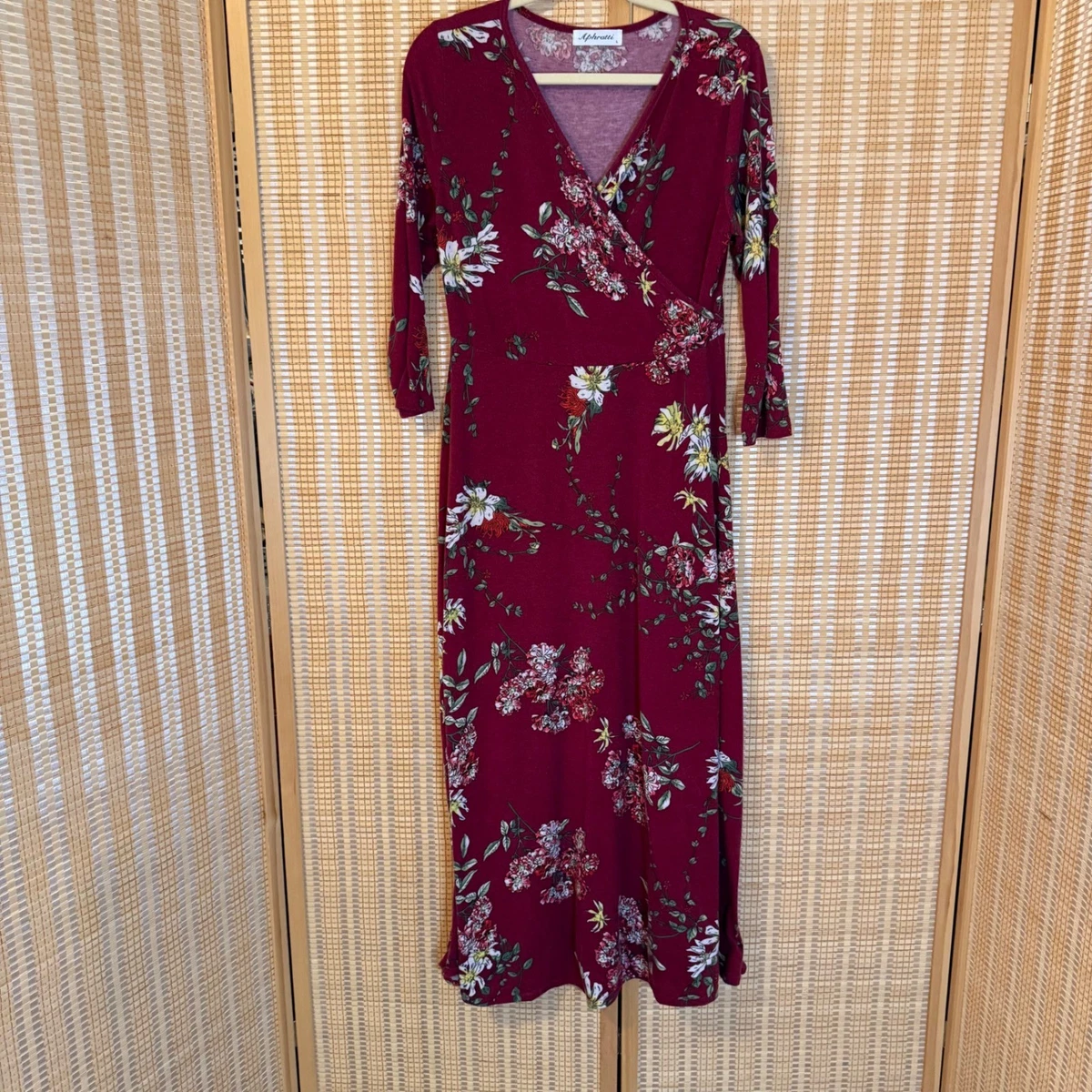 Jersey 3/4 Sleeve Maxi Dresses for Women for sale | eBay