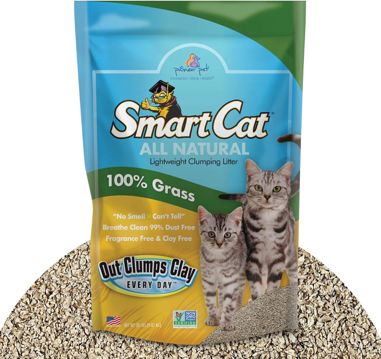 Smartcat All Natural Clumping Cat Litter, 20 Pound (320Oz 1 