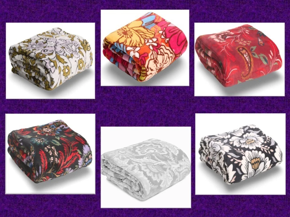 Manta Vera Bradley Acogedora 50" x 80" Micro Vellón Cálida y Colorida Nueva con Etiquetas Foto 3 de 3