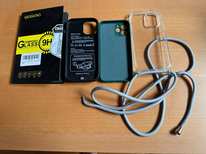 Akku-Ladegerät-Hülle für iPhone 12 Power Bank Ladeabdeckung, Schutzfolie, Kette