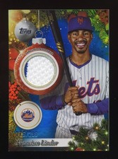 2025 Topps Baseball Holiday Mega # PR-FL Francisco Lindor Player Relic Blue /299